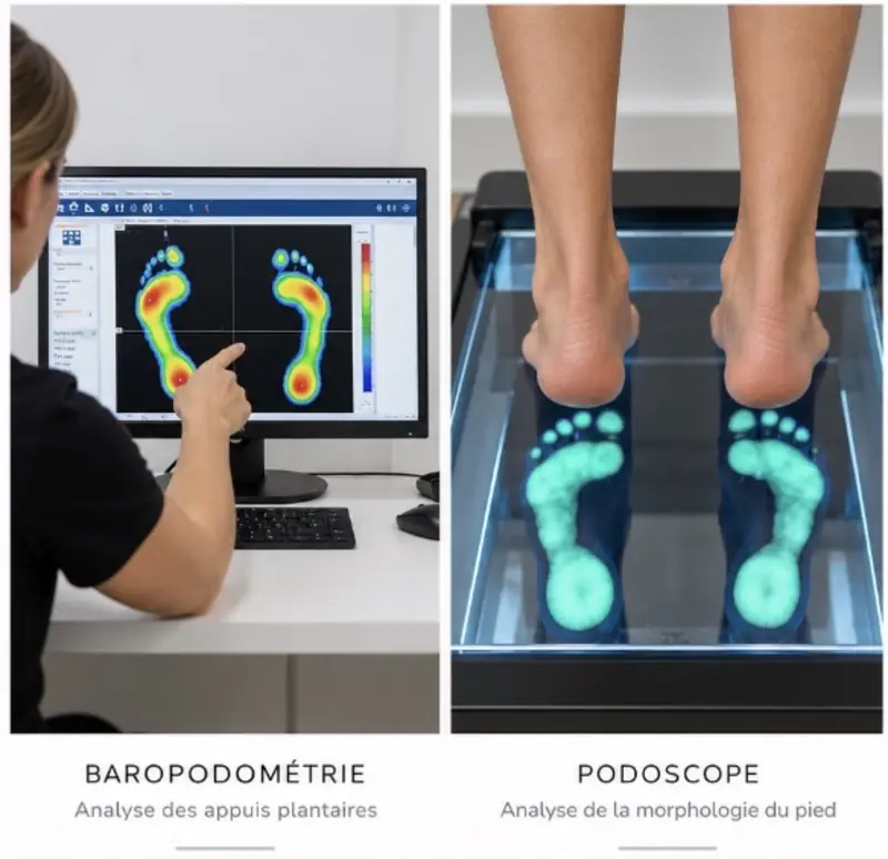 Baropodométrie et podoscope : analyse des appuis plantaires
